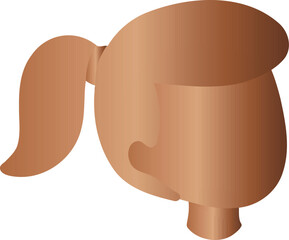 Bronze Girl with a Ponytail