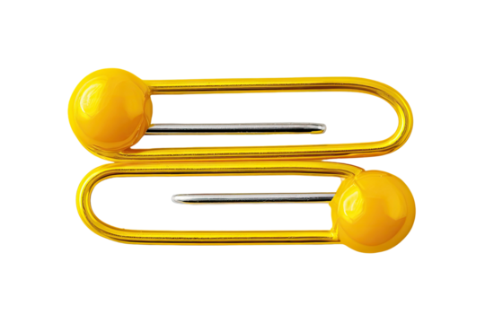 A stylized golden sculpture with a double-S shape and spherical accents on a black background