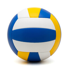 Brightly colored volleyball isolated on white background
