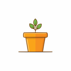 Obraz premium Sprout emerging from pot, new seedling in the soil, plant growing in a container