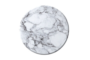 A circular white and gray patterned design on a contrasting black background