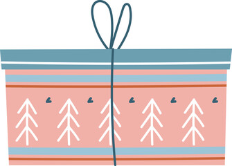 Gift Box with Nordic Pattern