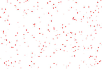 Christmas snowflakes seamless falling on transparent background 