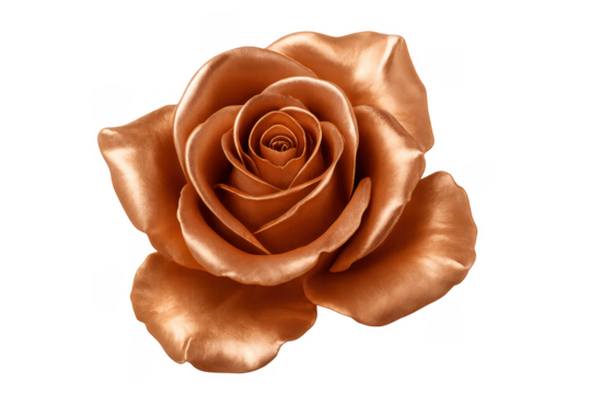 Bronze metallic rose reflecting opulent luxury and elegance