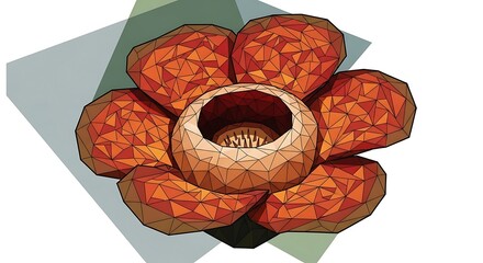 Rafflesia arnoldii, the largest individual flower in the world, known for its unique appearance and pungent odor, often called the corpse flower.