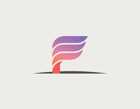 This logo features a modern gradient design with flowing curves, representing creativity, innovation, and a forward-thinking approach for various branding applications.