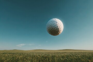 Modern golf concept featuring dynamic motion, neon lighting effects, and artistic double exposure visuals. Perfect for sports advertising, posters, social media, and creative design projects. This ima