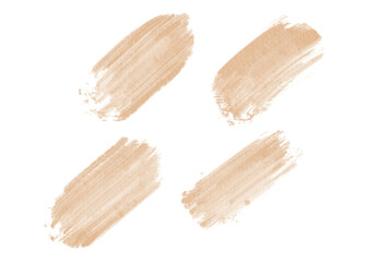PNG Beige Watercolor Brush Stroke Graphic. Transparent Background