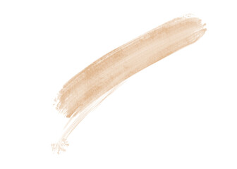 PNG Beige Watercolor Brush Stroke Graphic. Transparent Background