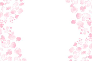 pink flower frame