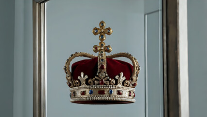 Crown hovering above a mirror showing no reflection
