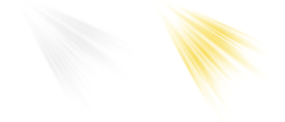 Yellow sunlight flare ray overlay warm glow PNG.