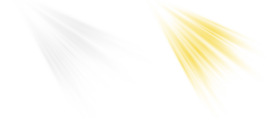 Yellow sunlight flare ray overlay warm glow PNG.