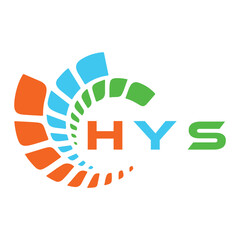 Fototapeta premium HYS letter design. HYS letter technology logo design. HYS Monogram logo design for an entrepreneur and business.