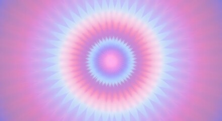Abstract concentric circles of pink, blue, and white emanating light, creating a radiant, ethereal effect.