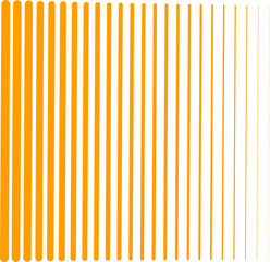 Obraz premium Abstract yellow gradient vertical stripes with rounded edges on white background. Minimalist geometric pattern for modern design, wallpaper, fabric, and decoration. 