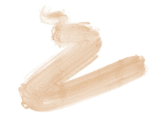 PNG Beige Watercolor Brush Stroke Graphic. Transparent Background