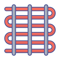 Heater core Vector icon which can easily modify or edit