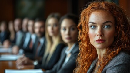 Fototapeta premium Diverse Group of Executives Engaged in Heated Discussion at Table
