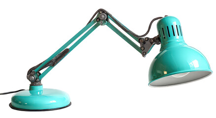 Teal Articulating Desk Lamp with Adjustable Arm