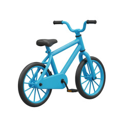 Fototapeta premium A blue childrens balance bike isolated on transparent background