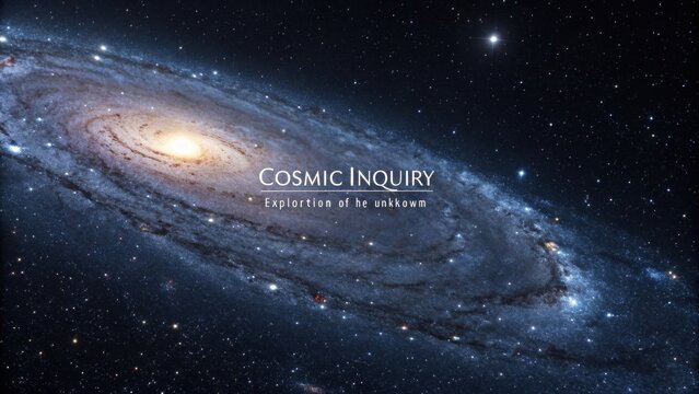 A vast spiral galaxy in the deep starlit expanse