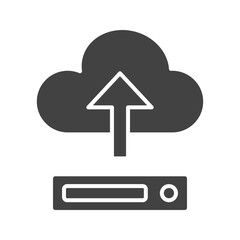 Fototapeta premium Cloud Migration icon vector image. Suitable for mobile apps, web apps and print media.
