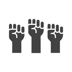 Human Rights Fist icon vector image. Suitable for mobile apps, web apps and print media.