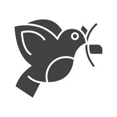 Peace Dove icon vector image. Suitable for mobile apps, web apps and print media.