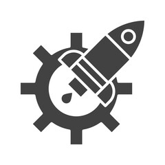 Project Kickoff icon vector image. Suitable for mobile apps, web apps and print media.
