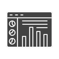 Status Dashboard icon vector image. Suitable for mobile apps, web apps and print media.