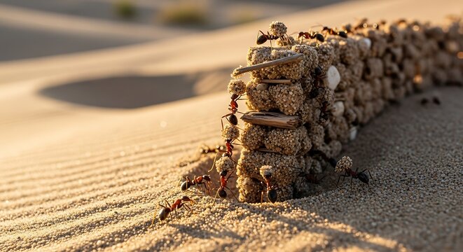 Desert Wall - A Barrier Against the Shifting Sands.