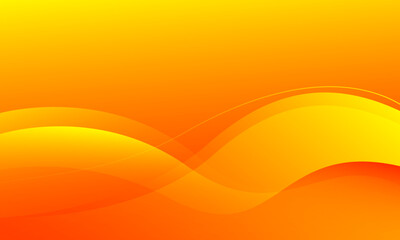 Abstract orange background with waves. Eps10 vector