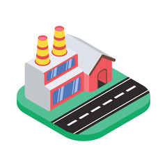 Industry Isometric vector Illustration 