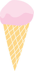 Vector Colorful icecream set isolated on a white background. 