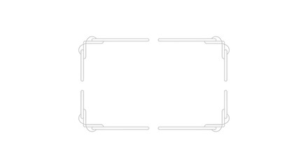 Elegant and minimal white frame design perfect for graphic designs and layouts offering a clean look