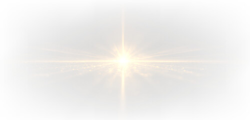 Bright sunbeam PNG glow illustration