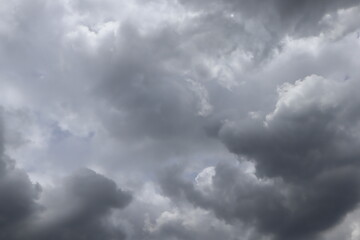 Obraz premium Cloudy sky dark gray storm clouds forming
