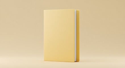 Yellow Notebook Mockup for Branding and Design Presentation