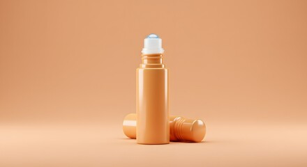 Roll-on Bottle Mockup for Cosmetic and Pharmaceutical Products