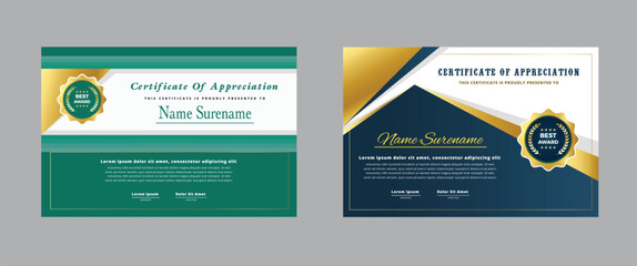 Elegant Certificate of Appreciation Design Templates for Corporate and Personal Recognition