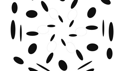 black and white background with white dots