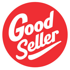 Good seller sticker on white background