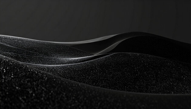 繊細な質感が際立つフラットブラックの上品背景 &ndash; Elegant Flat Black Background with Subtle Grain Texture