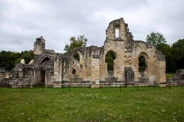 The ruins of Vauclair Abbey, Bouconville-Vauclair, France, Europe