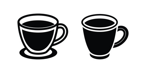 Obraz premium coffee cup silhouette icon vector illustration