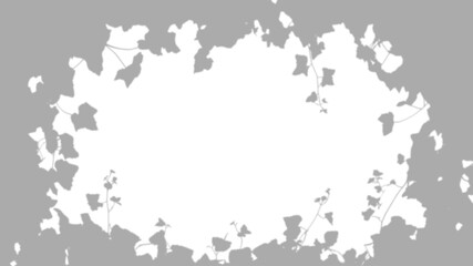 Obraz premium Decorative Leaf Shadow Isolated on Transparent Background