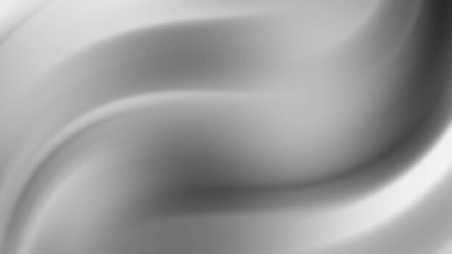 Abstract grayscale waves with smooth gradients, flowing curves and soft, tranquil motion. soft glow