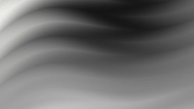 An abstract monochrome gradient with sinuous bands, soft transitions from dark to light, calm mood.!