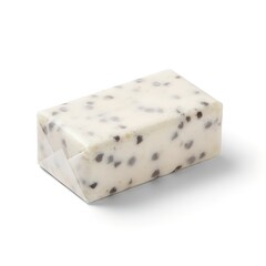 
cream cheese with chocolate drops in white transparent paper packaging